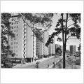 Vykort. Stockholm. Vällingby Ångermannagatan  1950-60 tal. Pressbyråkort. 301005